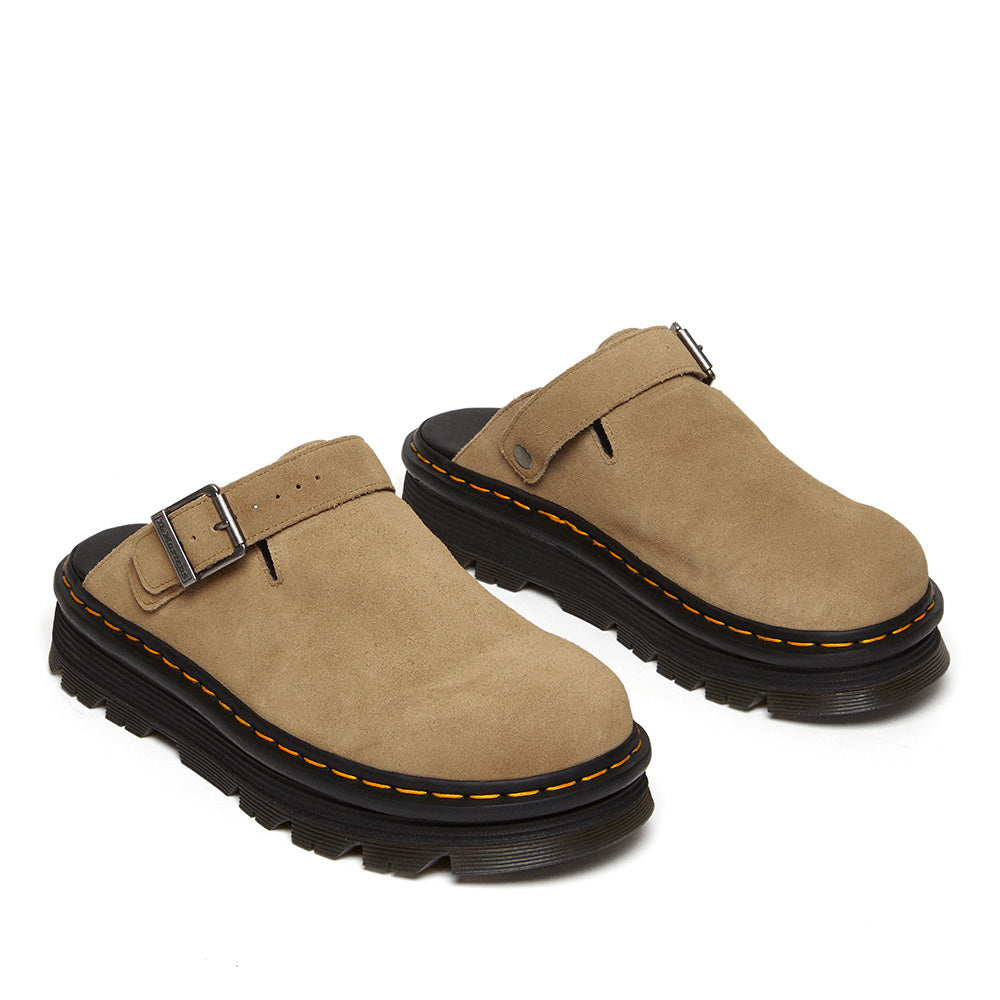 כפכפי ד"ר מרטינס Zebzag Suede Casual Slingback Platform Mules נשים