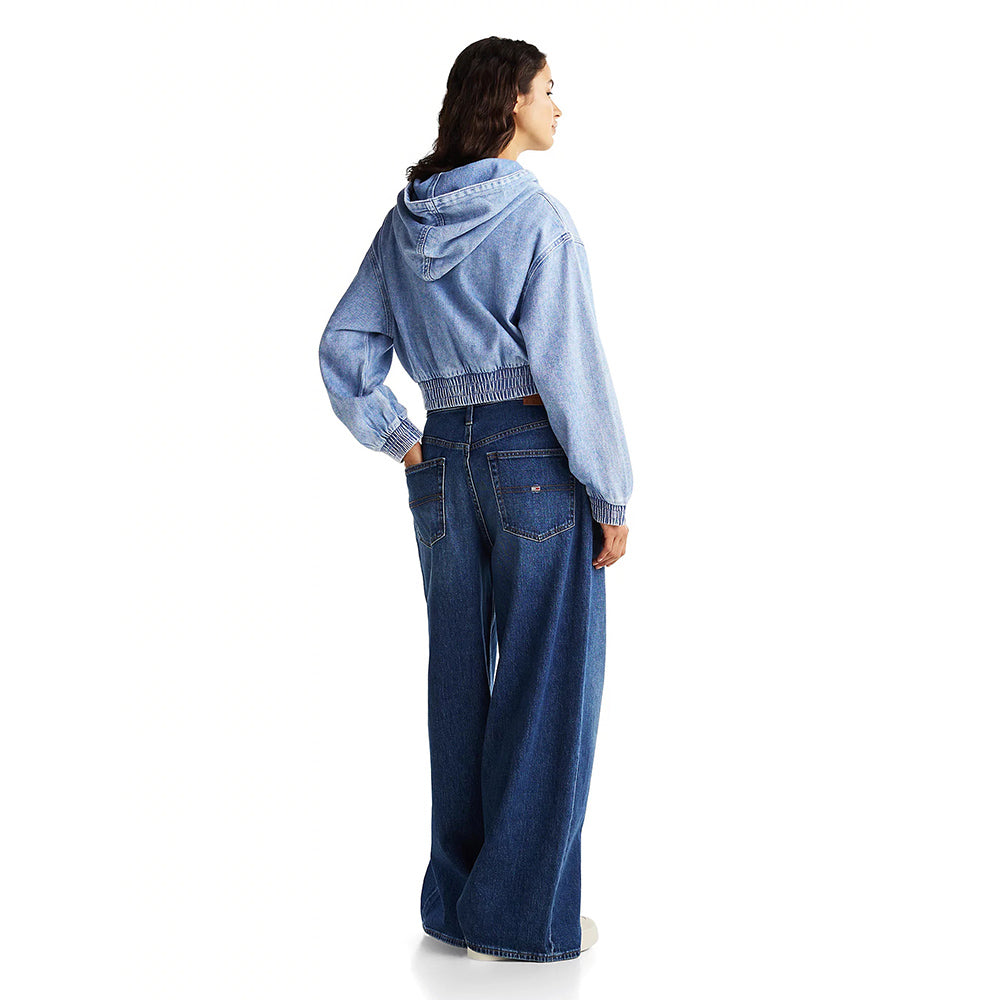 קפוצ'ון טומי הילפיגר Denim Cropped נשים