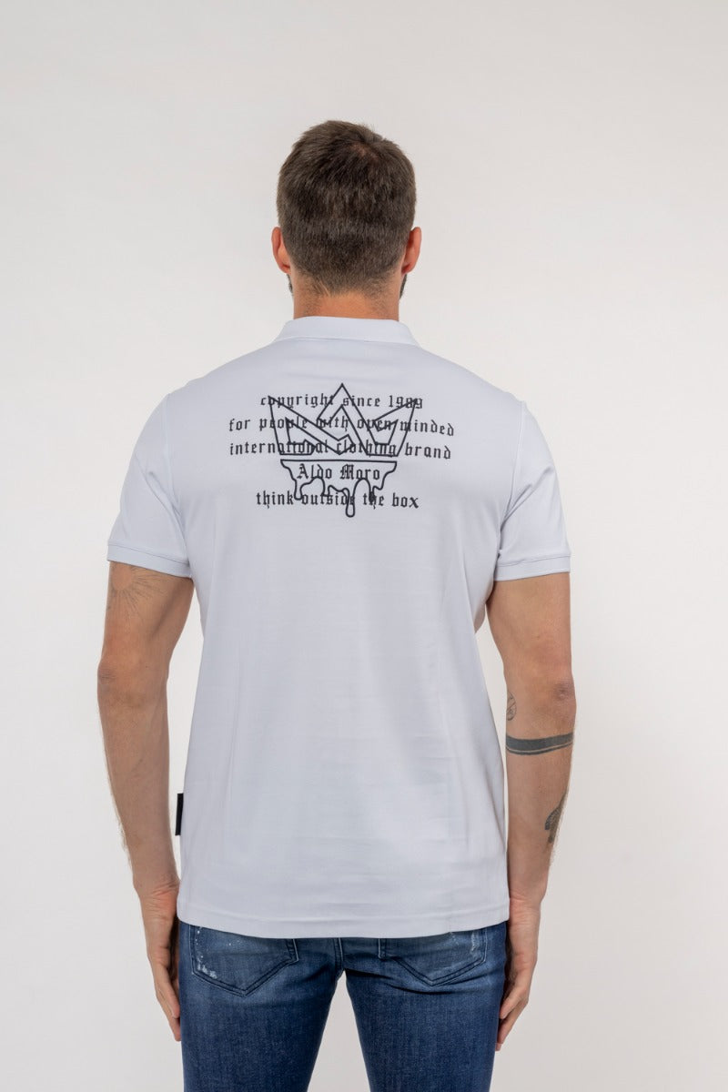 חולצה פולו קצרה אלדו מורו Back Print גברים