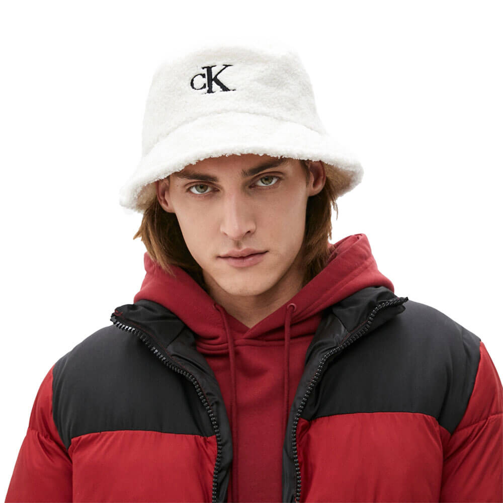 כובע קלווין קליין Monogram Sherpa Bucket