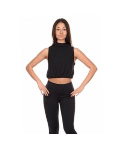Alo Yoga Women's Shirt Alolux Soho Mock Neck Tank Black