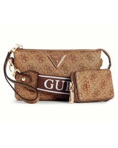 תיק Guess Latona Mini Tri Comp Top Zip נשים