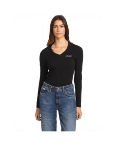 חולצת טישרט ארוכה Guess Slim Mini A - Mid Organic Stretch נשים