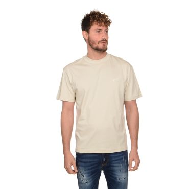חולצת טישירט קצרה עם פאץ' לוגו קלווין קליין גברים