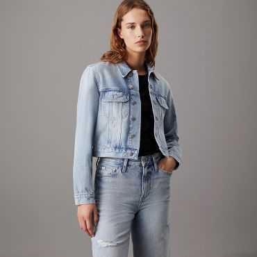 ג'קט ג'ינס קלווין קליין Cropped 90S Denim נשים