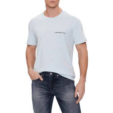 חולצת טישרט קלווין קליין קצרה Institutional Tee גברים