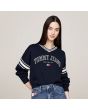 סריג טומי הילפיגר Varsity V-Neck נשים